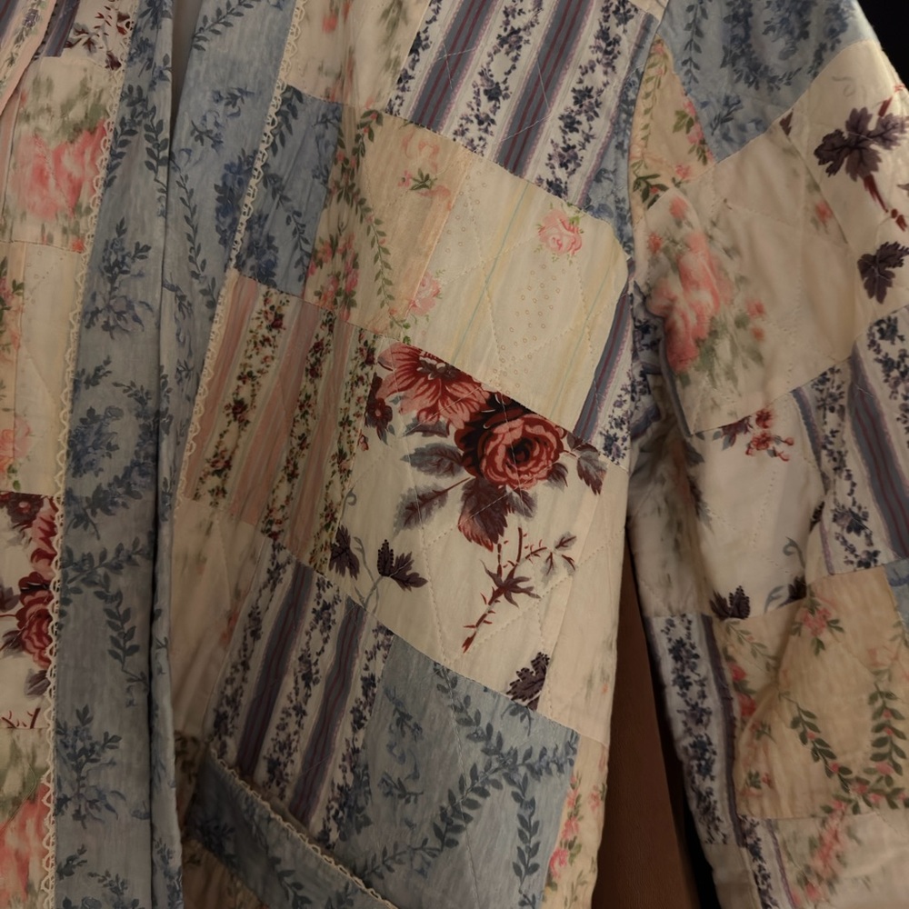 Loveshackfancy Harleth Patchwork Quilted Coat - image 4